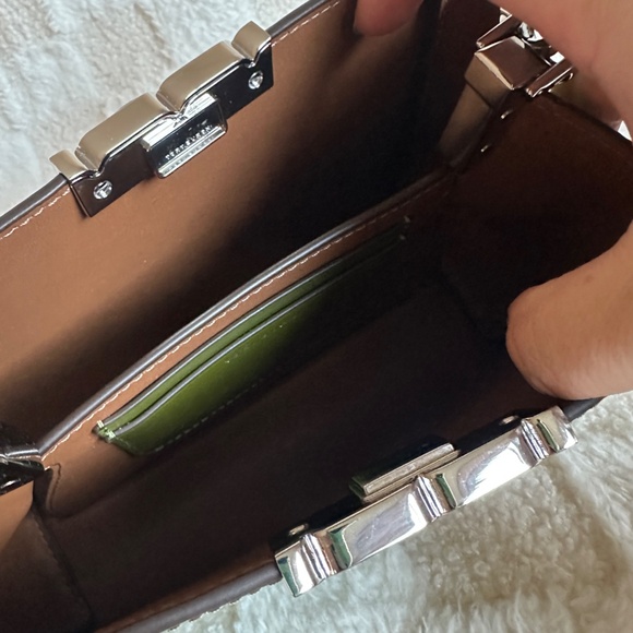 NWT! RARE! Tory Burch Mini Eleanor Top Handle Satchel in Matcha Green 154816 - Picture 6 of 8